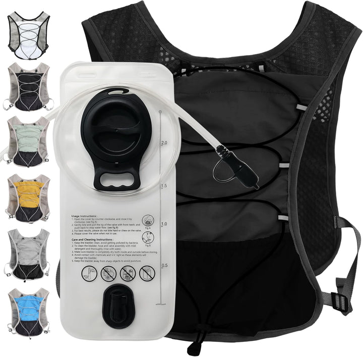 Dravien hydration running vest with adjustable straps for a customized, secure fit, sportswear