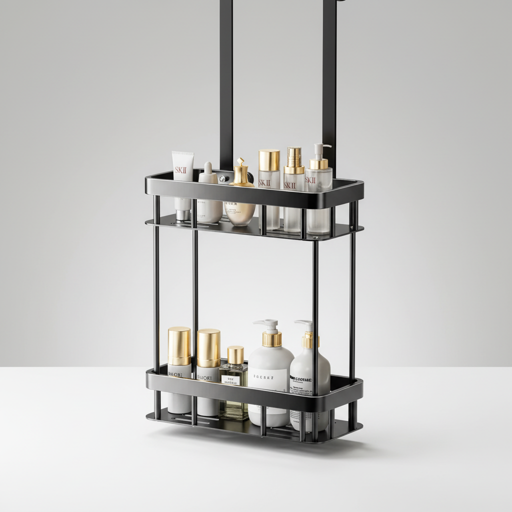 Drill-Free Hanging Shower Caddy Shelf