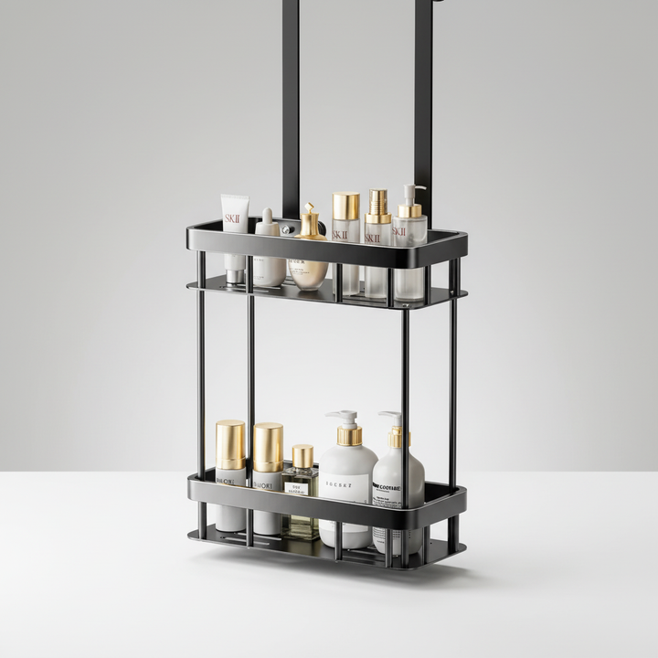 Drill-Free Hanging Shower Caddy Shelf