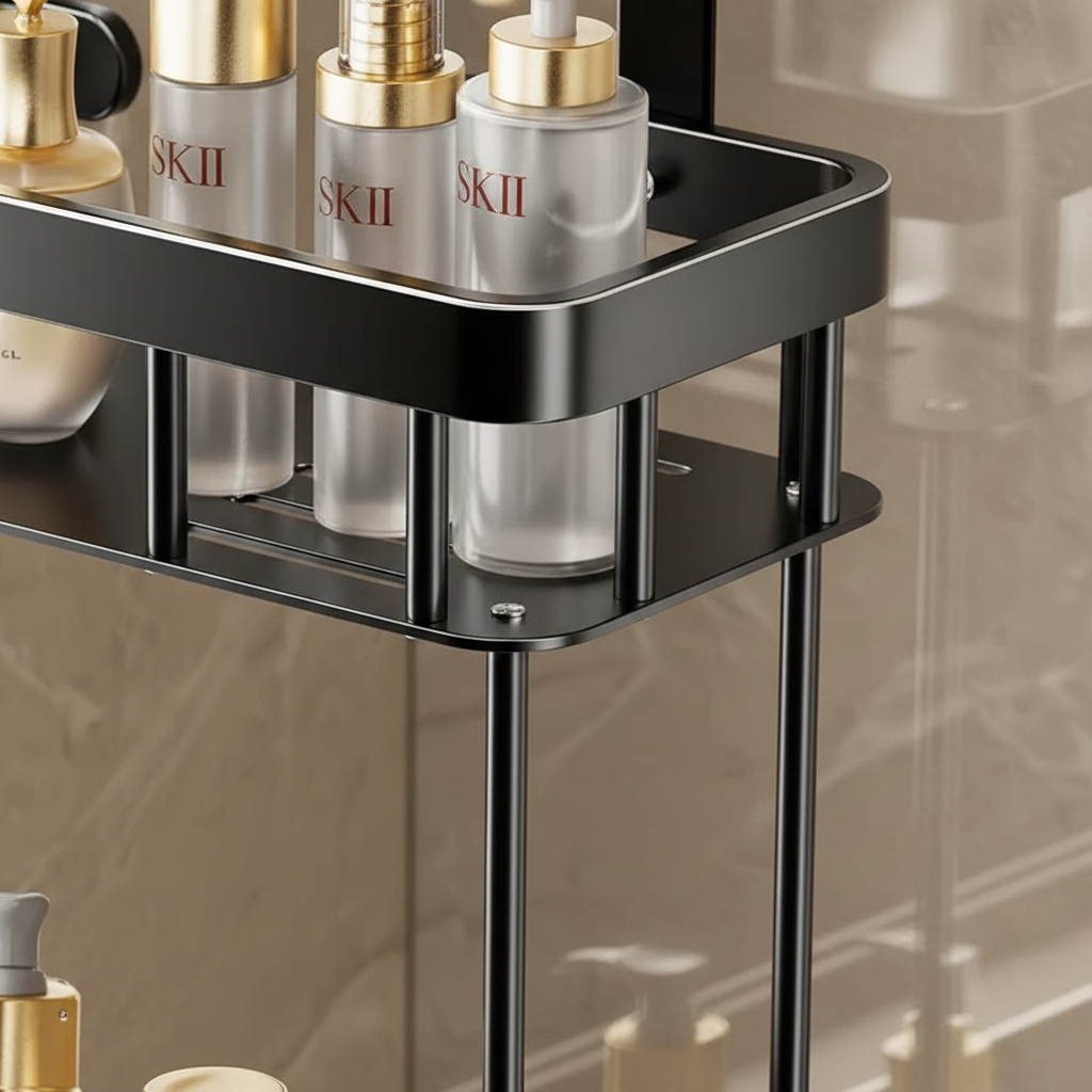 Drill-Free Hanging Shower Caddy Shelf