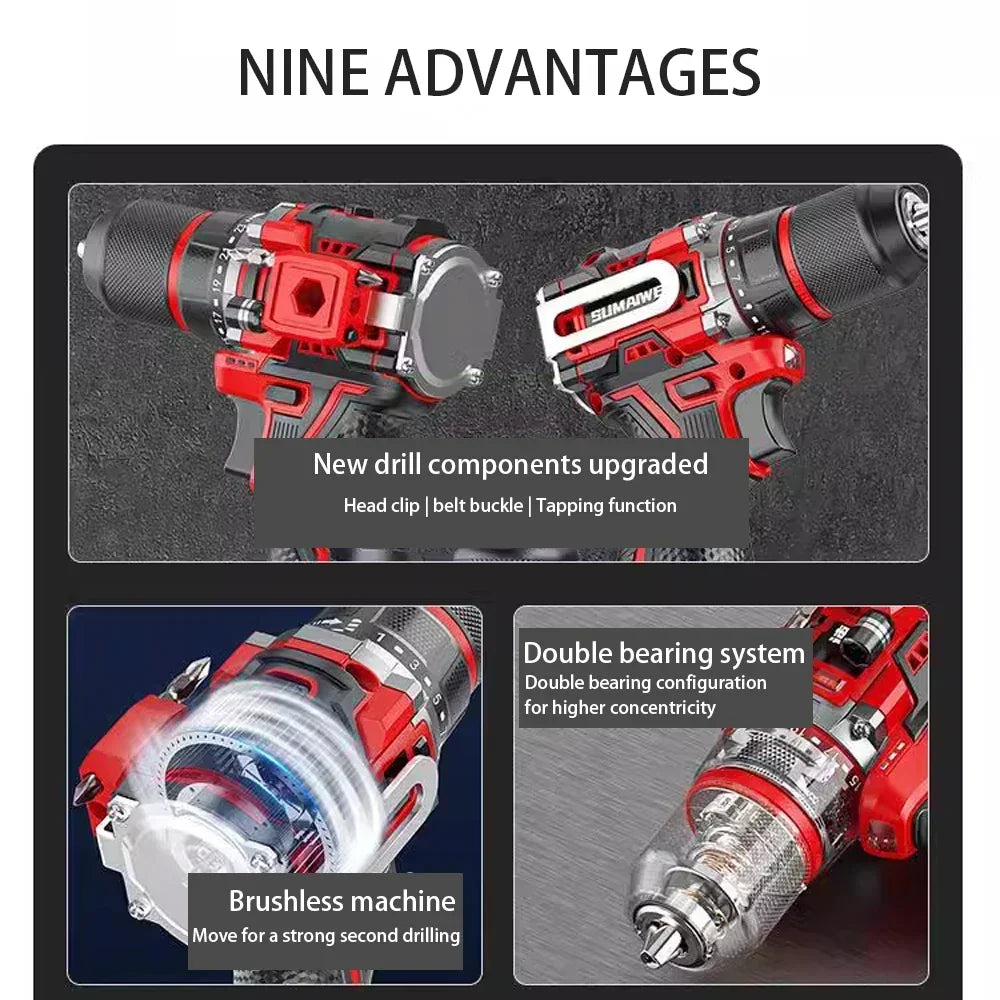 Powerful 20V Cordless Brushless Impact Driver, a versatile home improvement and DIY power tool