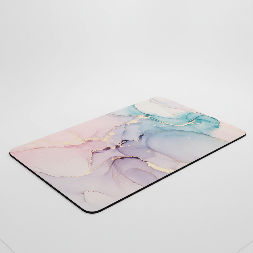 DryStepPro non-slip bathroom mat in a minimalist setting, elegant and functional