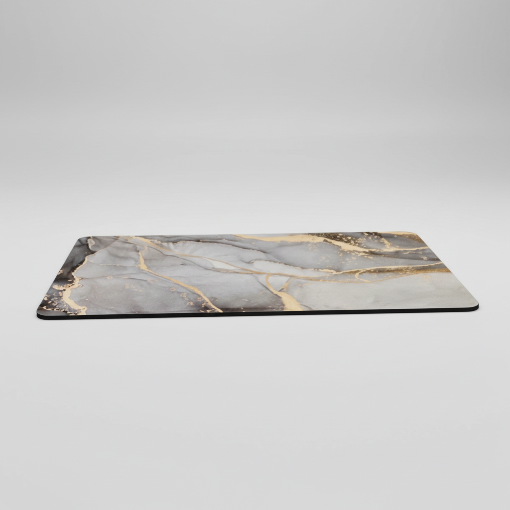 Top-down view of DryStepPro non-slip bathroom mat, perfect for wet floors