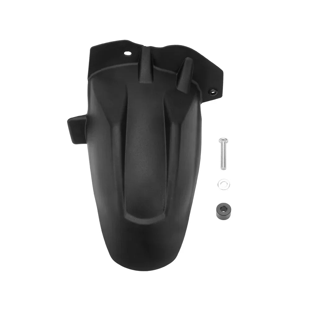 Raven black DS900 & DS900X motorcycle splash guard, durable plastic rear mudguard accessory