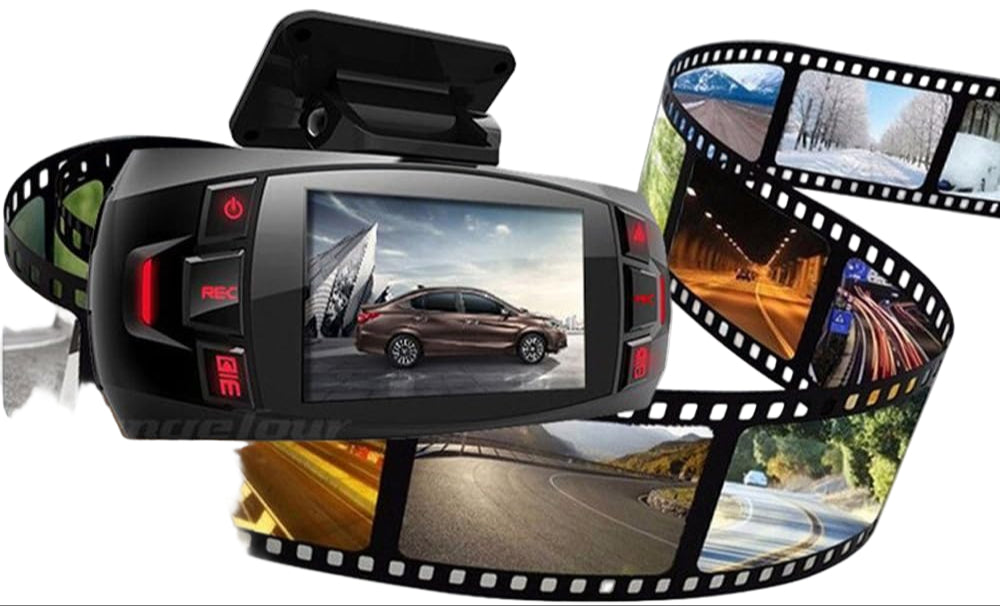 Car camera driving recorder with 2.7" screen, wide-angle lenses for comprehensive parking monitor.