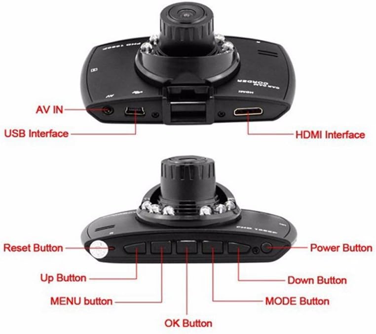 G30 dual lens car camera capturing crisp 1080P footage with advanced G-sensor for vehicle recording safety