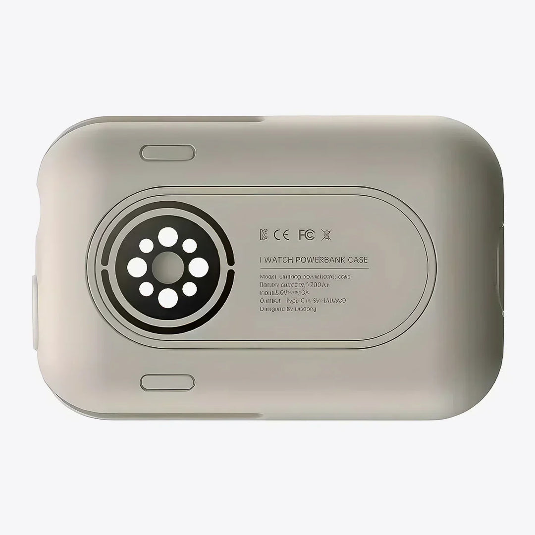 Compact portable wireless Apple Watch charger set, perfect travel companion for fast device charging.