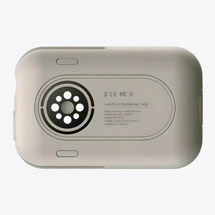 Compact portable wireless Apple Watch charger set, perfect travel companion for fast device charging.