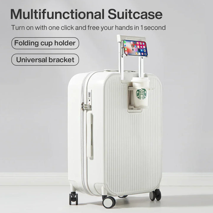 Versatile hard-shell checked bag, Lyon series, protecting your belongings with a scratch-resistant finish.