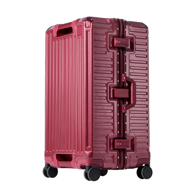 Spacious wide grip hard shell spinner suitcase for organized, durable, and smooth international travel.