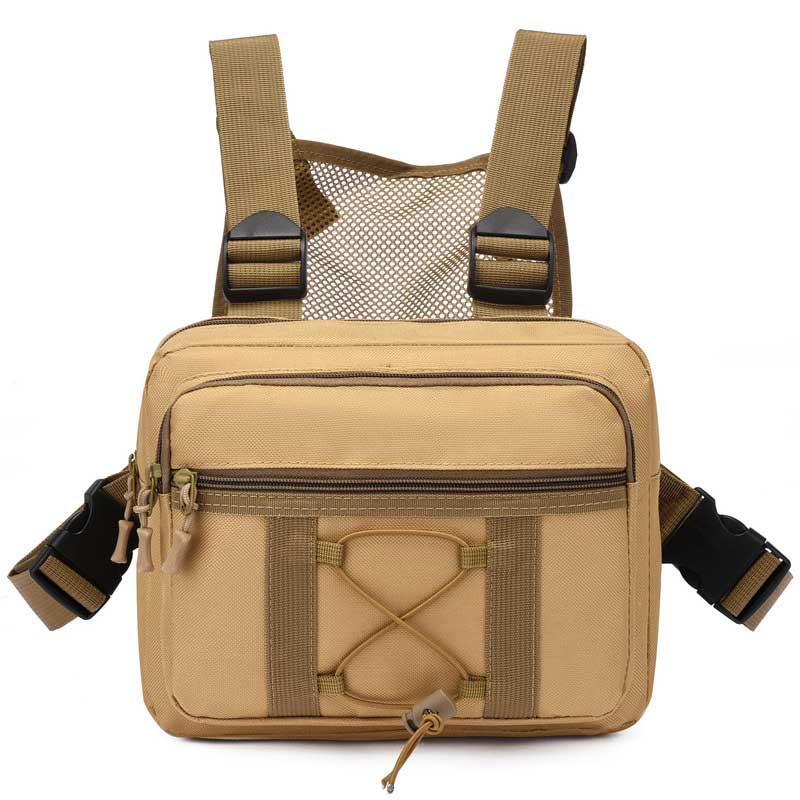 Gear up with this water-resistant, durable tactical chest rig. Multi-pocket design keeps essentials safe during adventures.