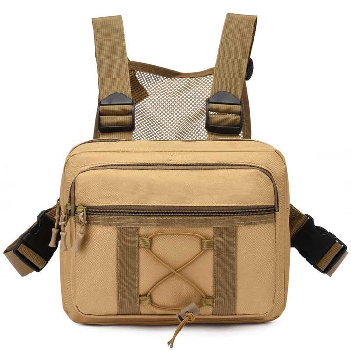 Gear up with this water-resistant, durable tactical chest rig. Multi-pocket design keeps essentials safe during adventures.