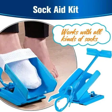 Convenient compression sock aid kit for easy on/off. Mobility helper for daily living, elderly care.