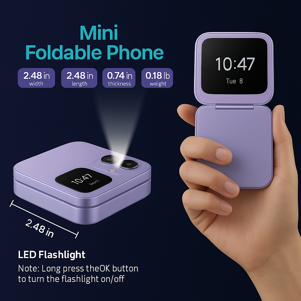 Reliable basic flip phone for seniors, designed for easy use with loud sound & big display for accessibility.