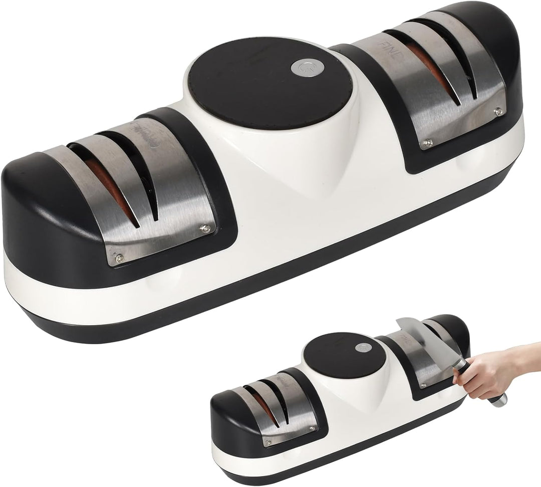 EdgeMaster electric knife sharpener with 3-speed control and LED display for kitchen knives