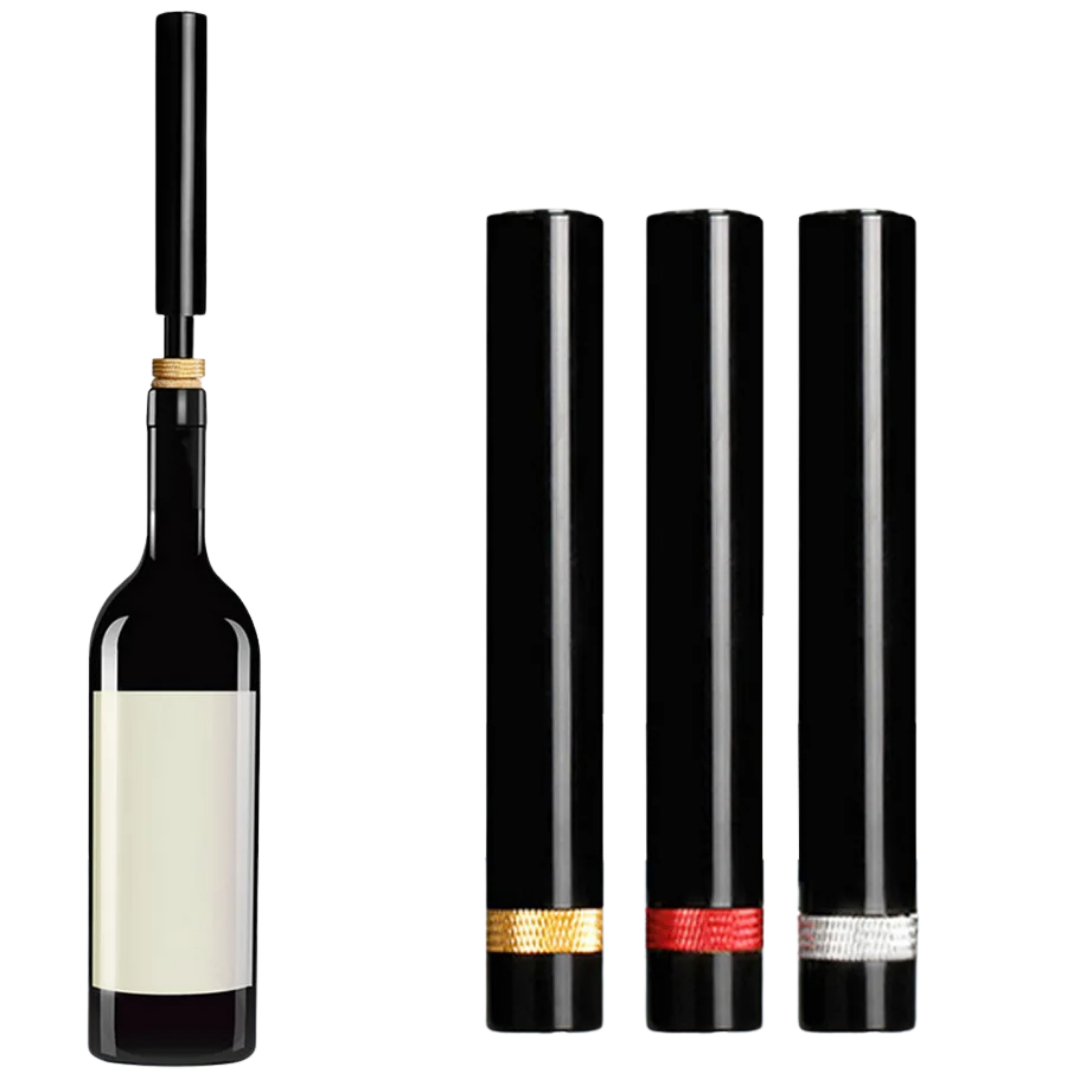 Professional air pressure wine bottle opener, a durable stainless steel corkscrew for your home bar.