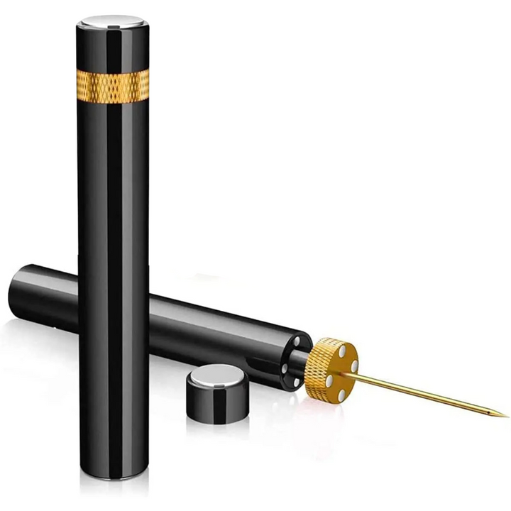 Sleek air pressure wine bottle opener for easy cork removal. A top kitchen gadget and wine accessory.