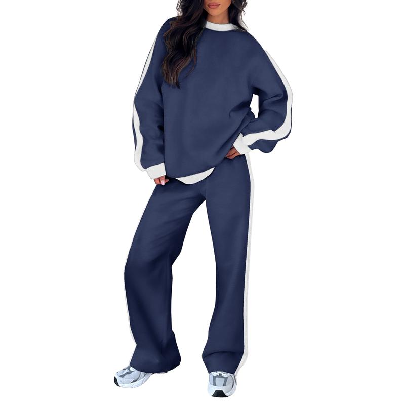 Cozy women's lounge set, a comfortable two-piece matching loungewear for ultimate relaxation at home.