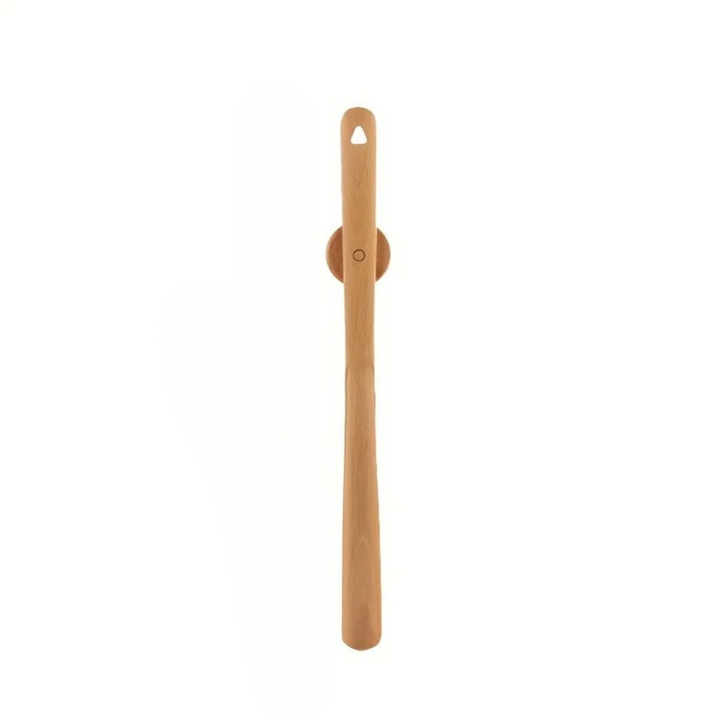 Daily living aid: magnetic wood shoehorn. Long elegant beechwood shoehorn for effortless shoe access & storage.