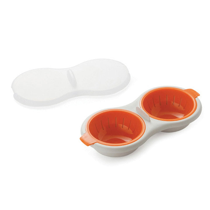 Innovative microwave egg poacher for quick, mess-free poached eggs, a breakfast cooking gadget.