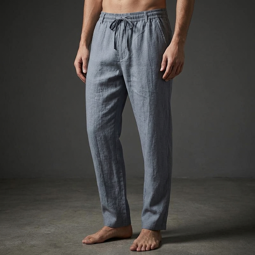Effortless Style relaxed fit drawstring trousers for comfortable, casual everyday wear.