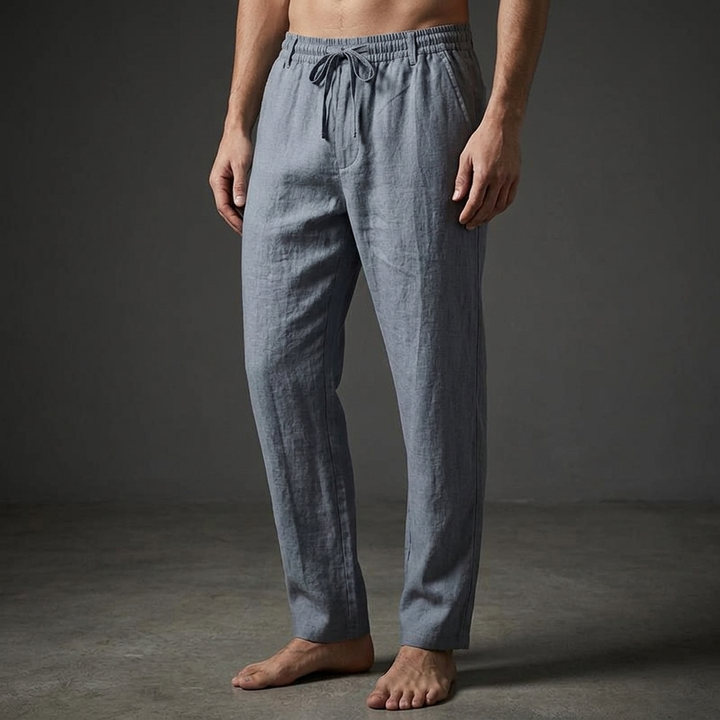 Effortless Style relaxed fit drawstring trousers for comfortable, casual everyday wear.