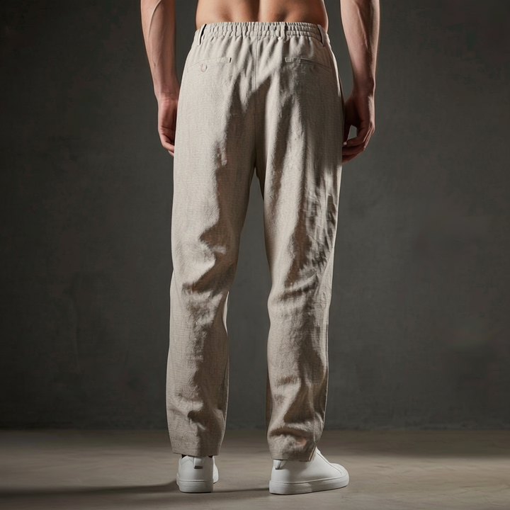 Lightweight men's drawstring pants, providing ultimate comfort and relaxed style for any casual occasion.