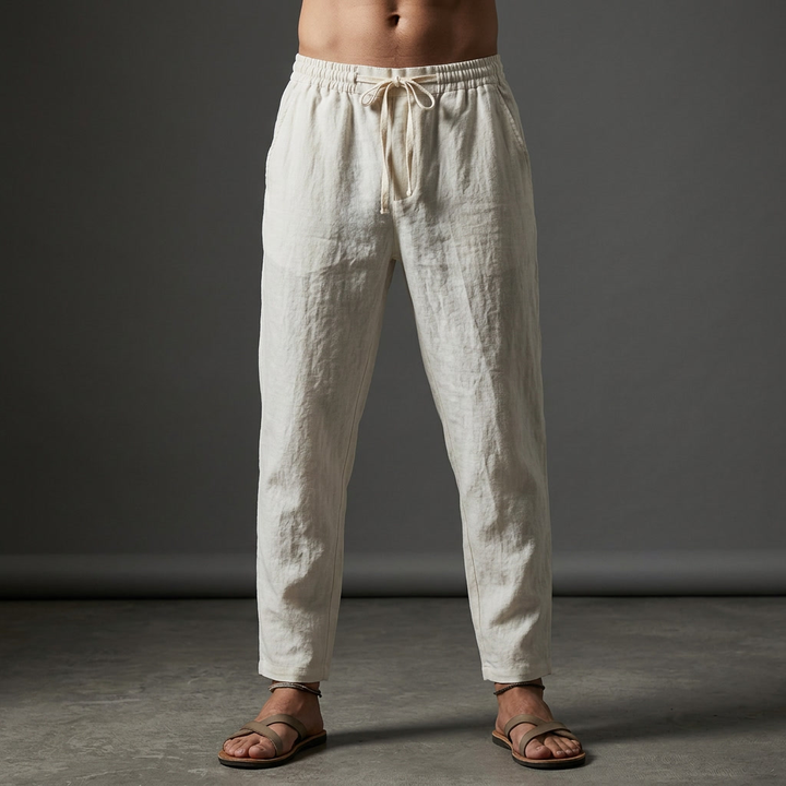 Effortless Style drawstring trousers with a relaxed fit, ideal for summer, holidays, and daily comfort.