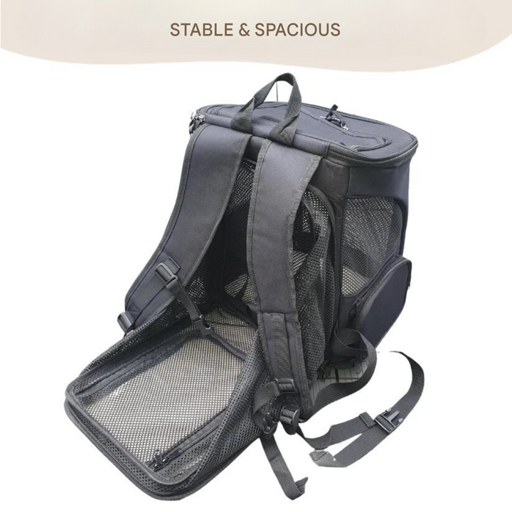 Comfortable cat backpack, an ideal pet carrier & travel bag for effortless journeys with your feline.
