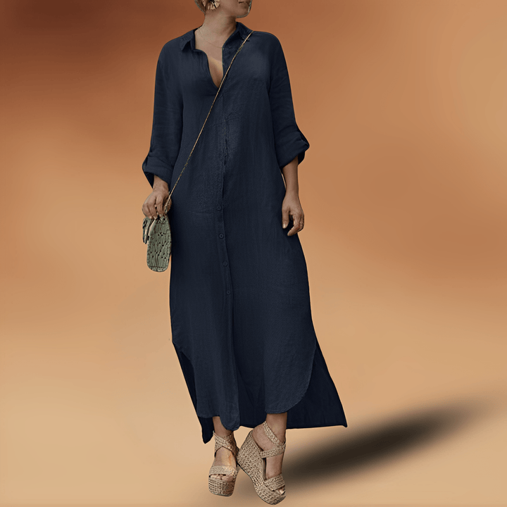 Women's effortless sleeveless summer midi dress. Light, breathable & comfortable for spring fashion & everyday wear.