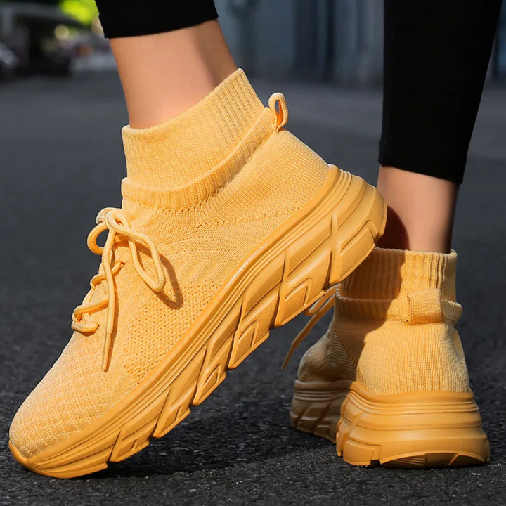 Trendy Elara fashion sneakers for women. Lightweight casual athletic style shoes, perfect for everyday wear.