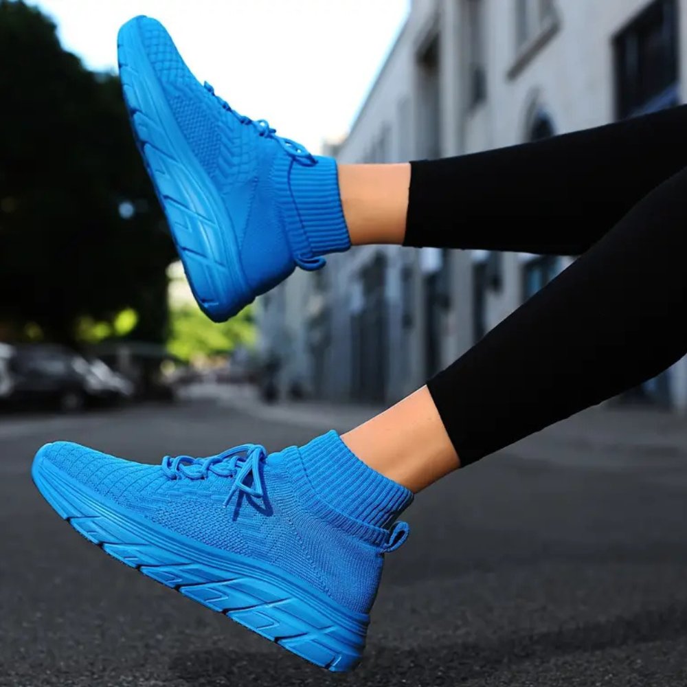 Elara women's trendy fashion sneakers. Lightweight, comfortable casual shoes with an athletic slip-on design.