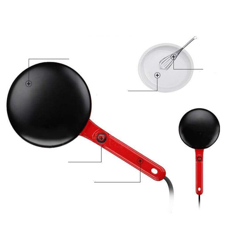 Stylish electric crepe maker, a top kitchen appliance for making pancakes & more.