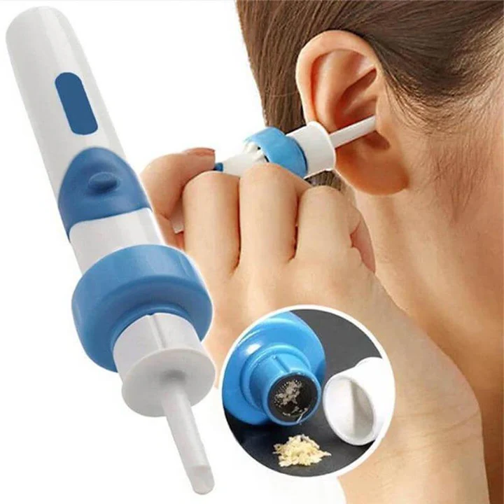 Electric ear wax remover for safe, gentle, and effective ear cleaning. Portable personal care device for health & hygiene.