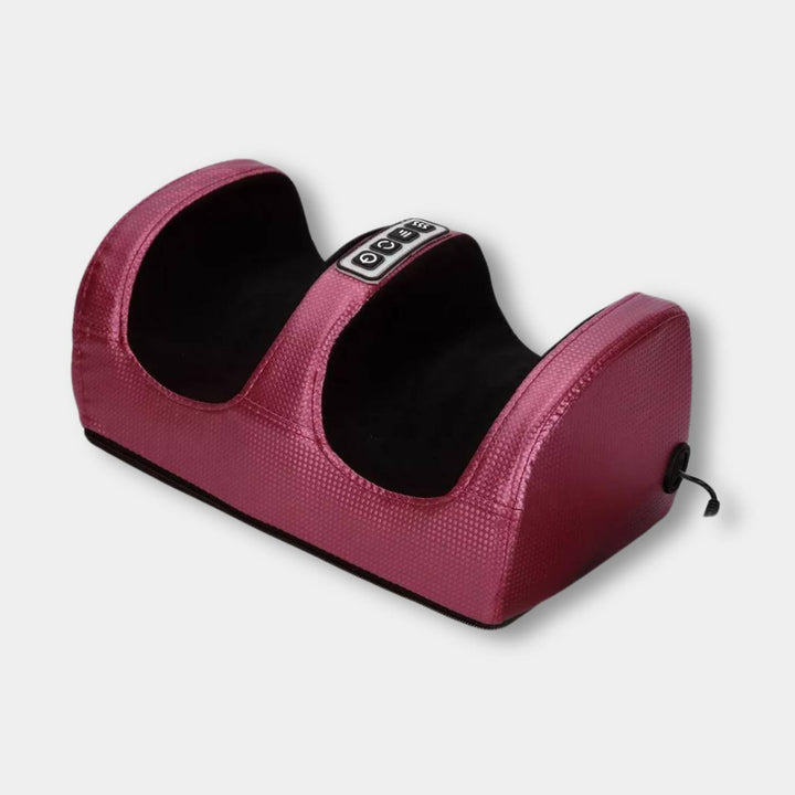 Electric foot massager with therapeutic heat for deep relaxation & improved blood circulation in tired feet.