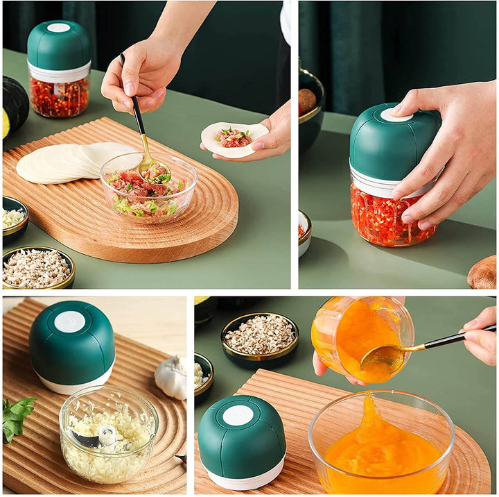 ChopEase electric garlic press, an efficient food processor and chopper for daily kitchen tasks.