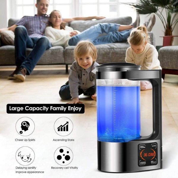 Sleek PureFlow electric alkaline hydrogen water ionizer. A modern kitchen appliance for healthy living & wellness.
