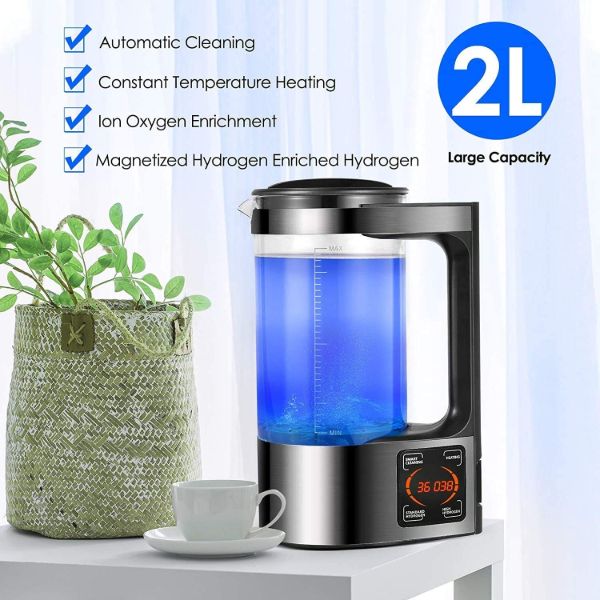 Advanced electric water purifier, generating hydrogen & alkaline water. Essential for optimal hydration & wellness.