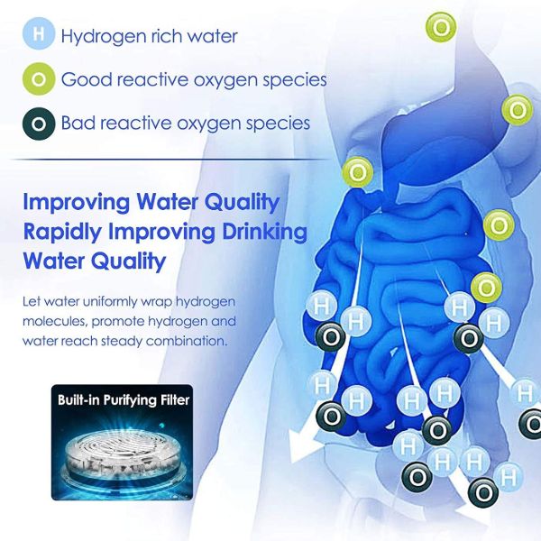 High-tech electric water filter and purifier, providing hydrogen-rich alkaline water for daily clean hydration.