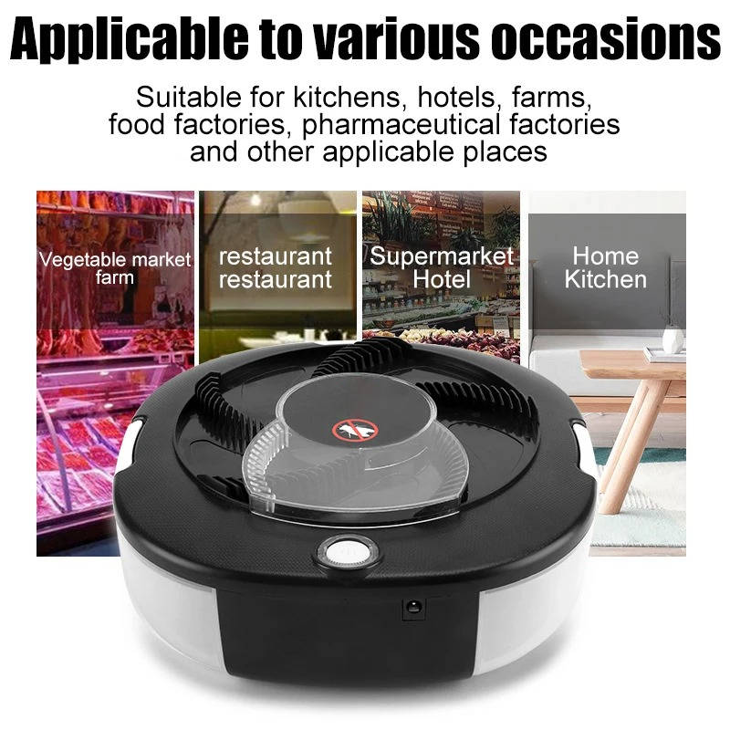 USB powered electric fly trap. Rechargeable, easy-clean indoor pest control. Non-toxic insect killer.