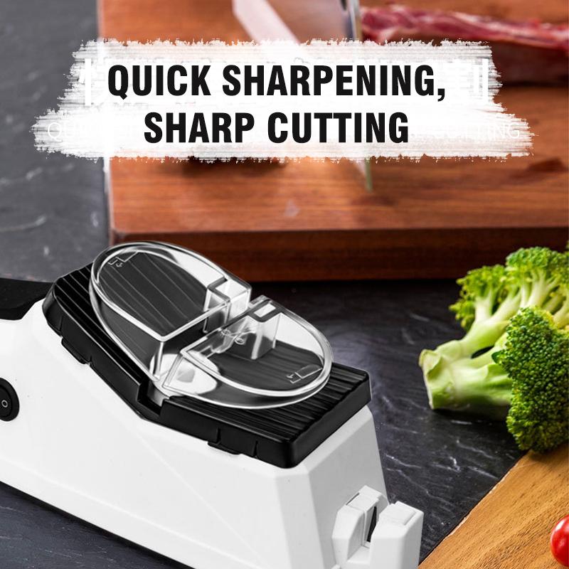 Modern electric sharpening tool for all kitchen knives and accessories. Essential for blade care.