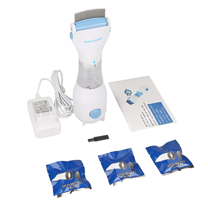 Electric lice removal comb for effective, chemical-free head lice & nit treatment. Essential family health.