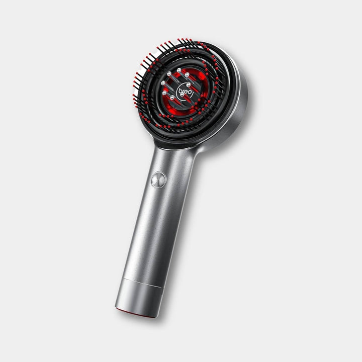 GlowScalp electric head massager with LED for stress relief, improved scalp health & hair care.
