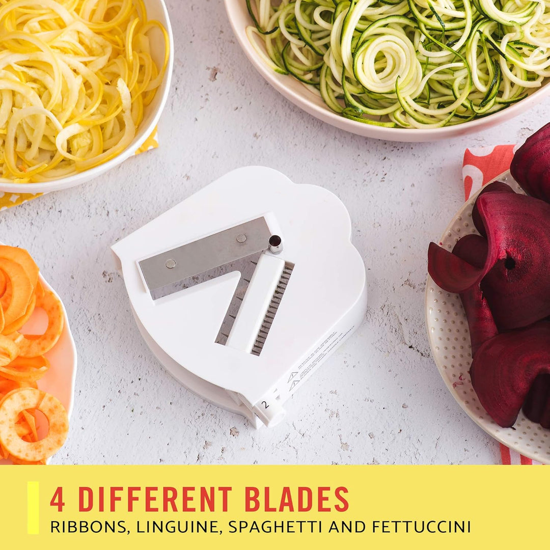 Automatic electric spiralizer, a must-have kitchen appliance for quick, healthy vegetable & fruit slicing.