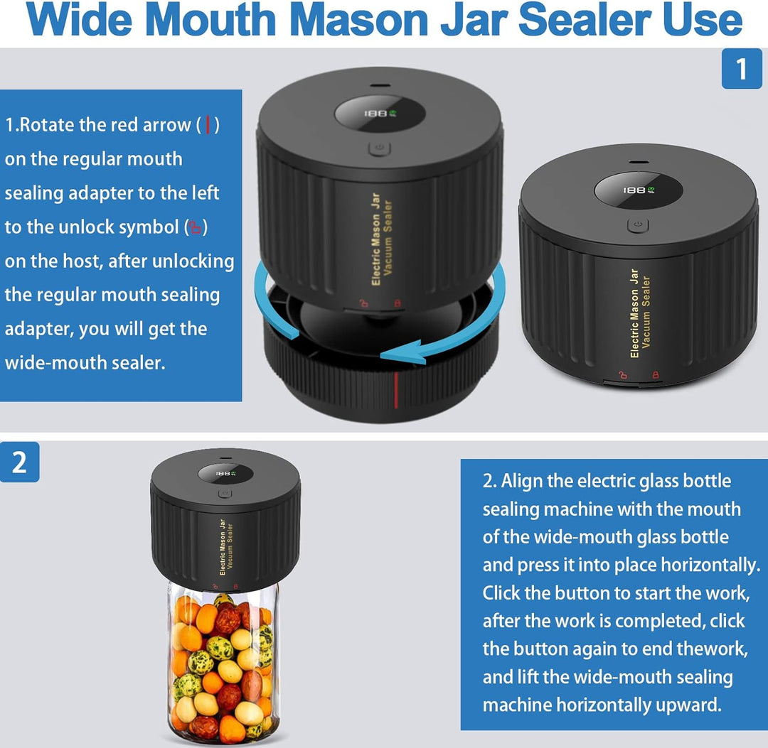 Modern electric vacuum sealer by SealTight, a must-have kitchen tool for jar sealing