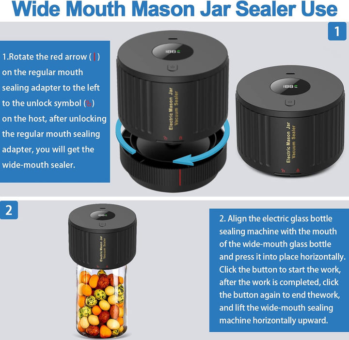 Modern electric vacuum sealer by SealTight, a must-have kitchen tool for jar sealing