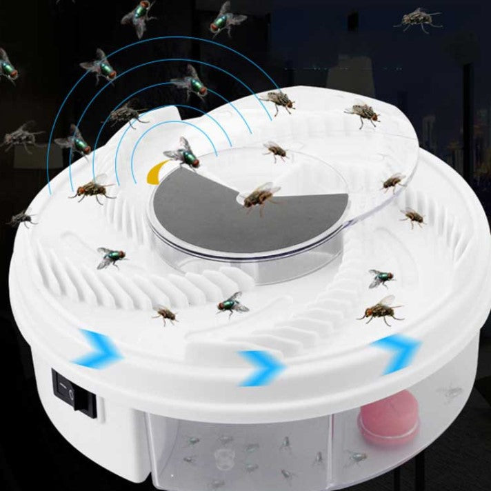 Silent, eco-friendly fly trap for indoor & outdoor use, reusable USB insect killer.