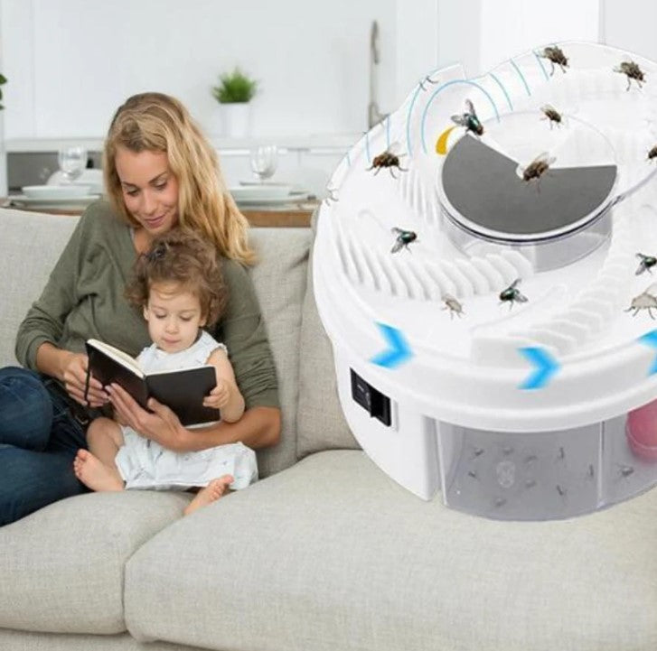 Non-toxic home fly trap for mosquito control, silent USB bug zapper, effective pest solution.
