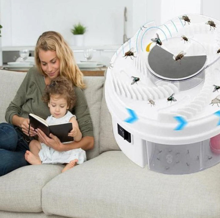 Non-toxic home fly trap for mosquito control, silent USB bug zapper, effective pest solution.
