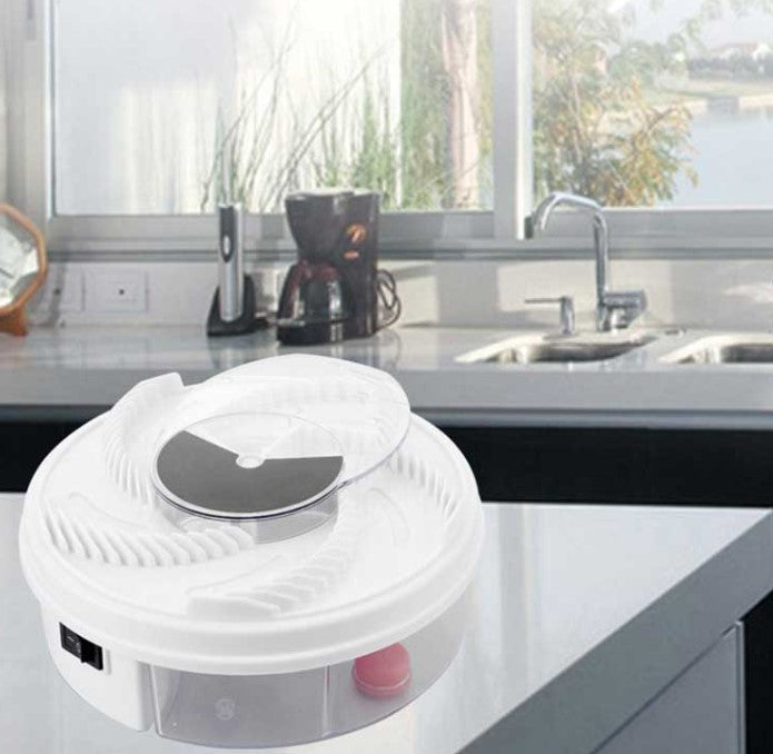 USB silent fly trap for home, balcony, or patio. Non-toxic pest control and insect killer solution.